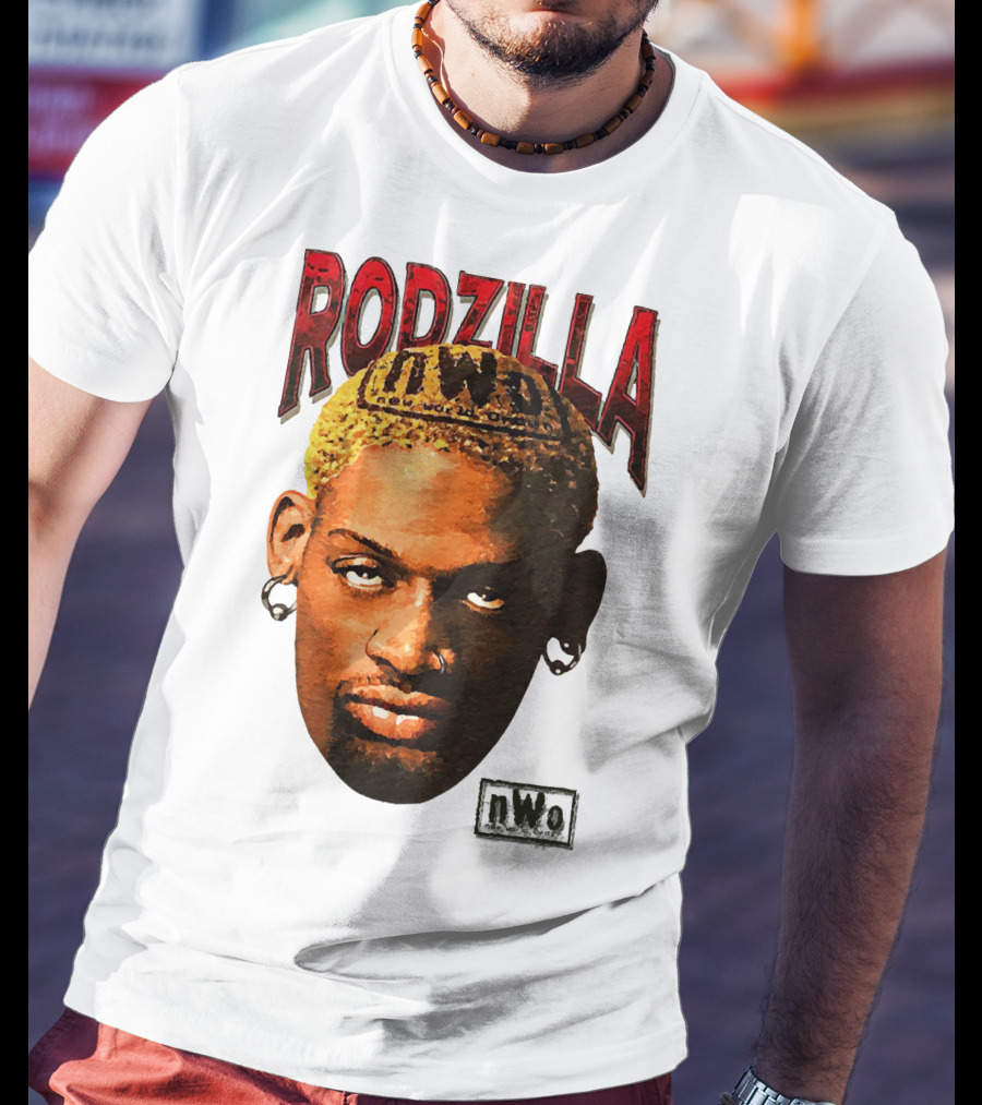 Dennis Rodman Rodzilla NWo Wrestling Legend The Worm T-Shirt