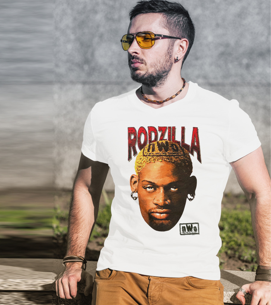 Dennis Rodman Rodzilla NWo Wrestling Legend The Worm T-Shirt