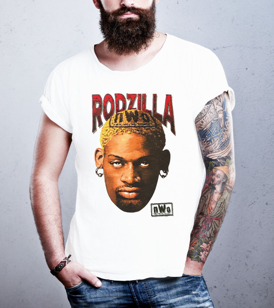 Dennis Rodman Rodzilla NWo Wrestling Legend The Worm T-Shirt