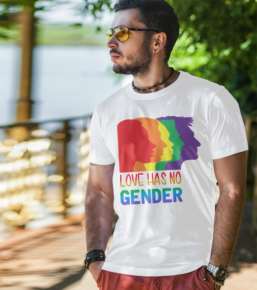 LOVE HAS NO GENDER Unconditional Love Multicolor T-Shirt