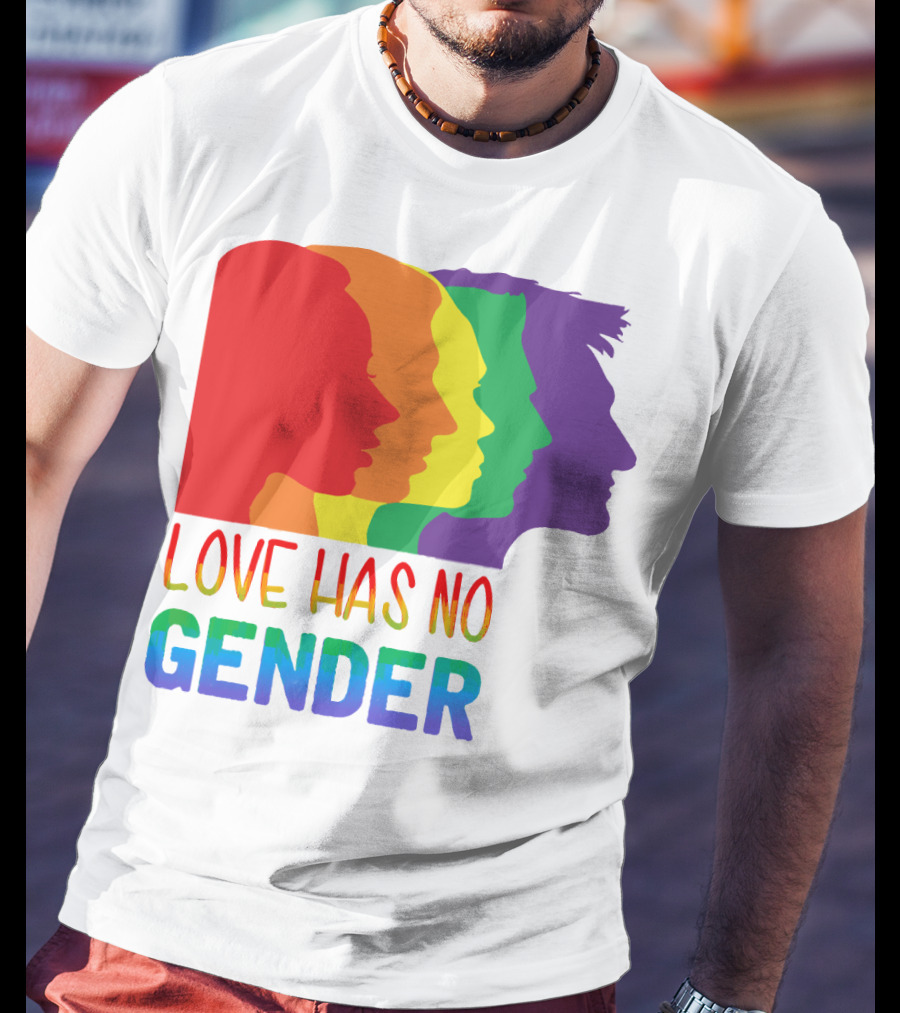 LOVE HAS NO GENDER Unconditional Love Multicolor T-Shirt
