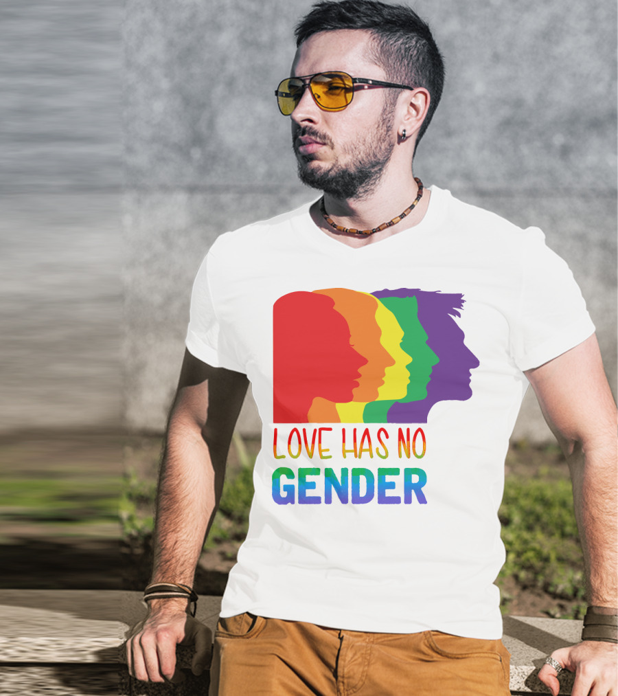 LOVE HAS NO GENDER Unconditional Love Multicolor T-Shirt