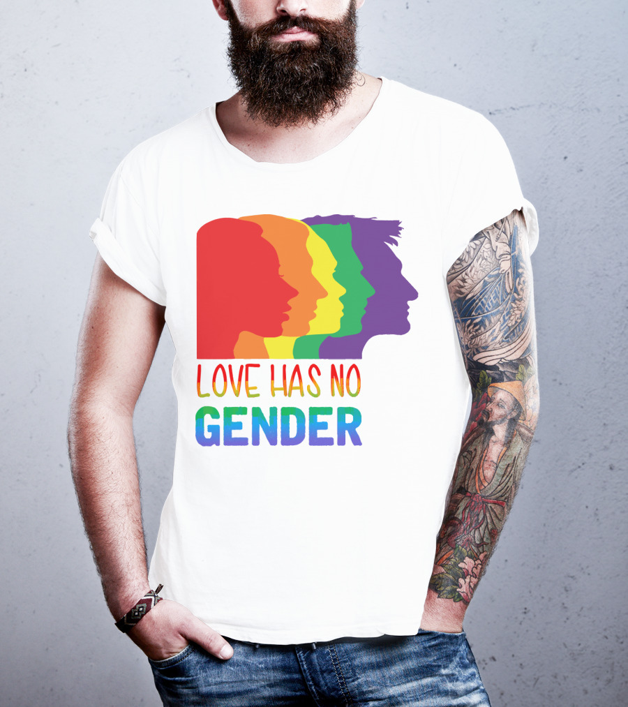LOVE HAS NO GENDER Unconditional Love Multicolor T-Shirt