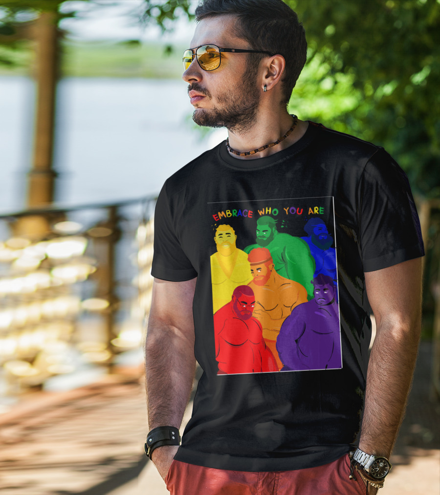EMBRACE WHO YOU ARE Rainbow Body Diversity T-Shirt