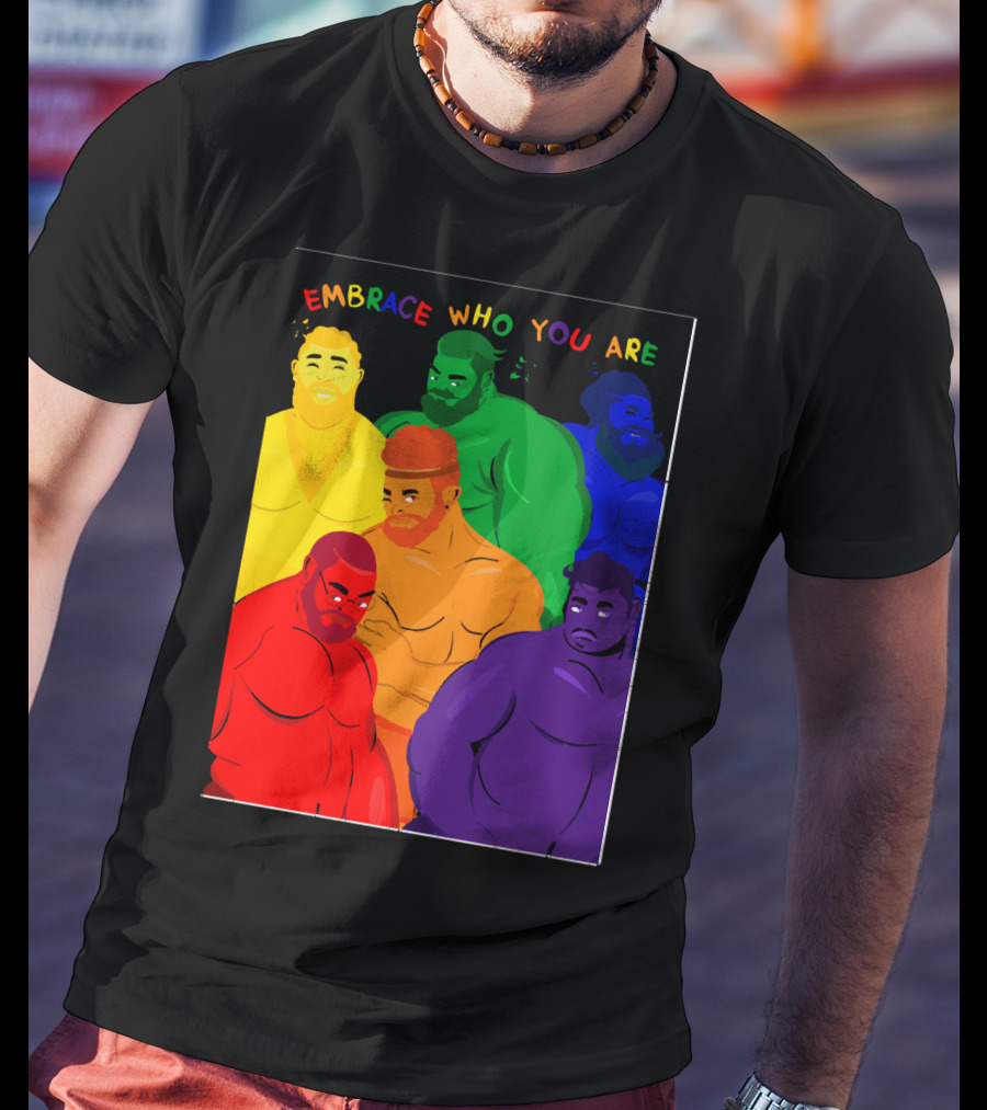 EMBRACE WHO YOU ARE Rainbow Body Diversity T-Shirt
