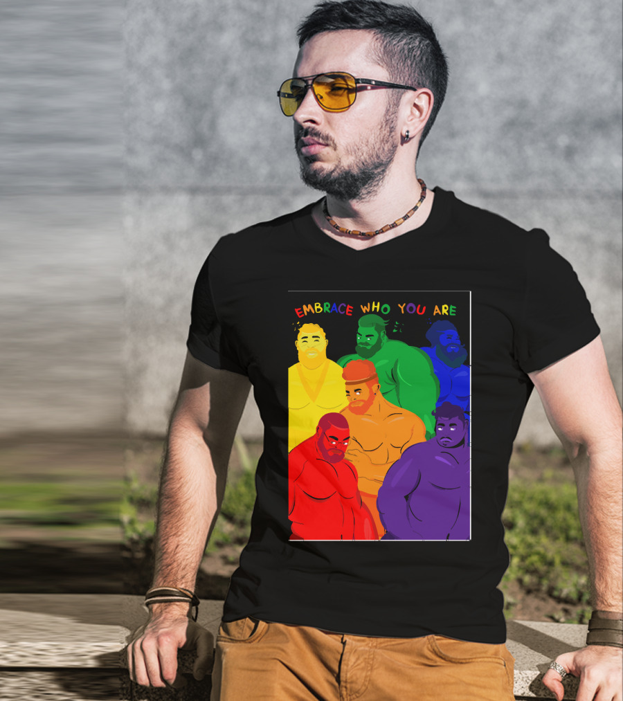 EMBRACE WHO YOU ARE Rainbow Body Diversity T-Shirt