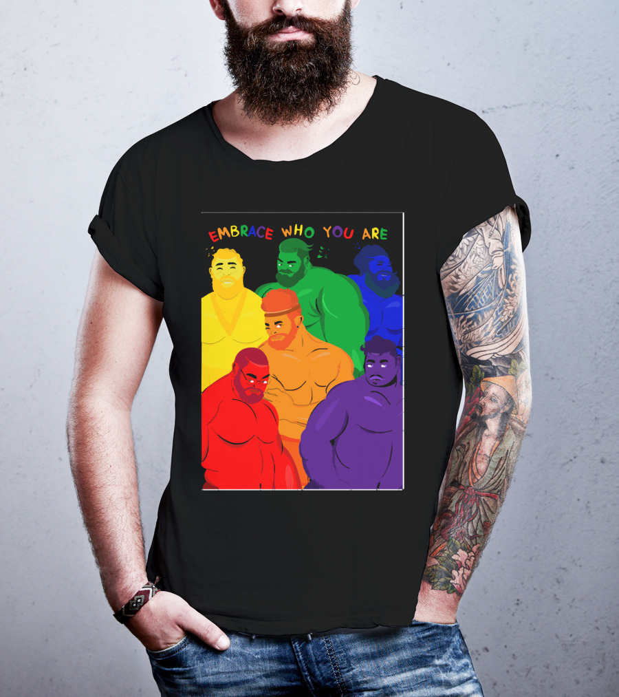 EMBRACE WHO YOU ARE Rainbow Body Diversity T-Shirt