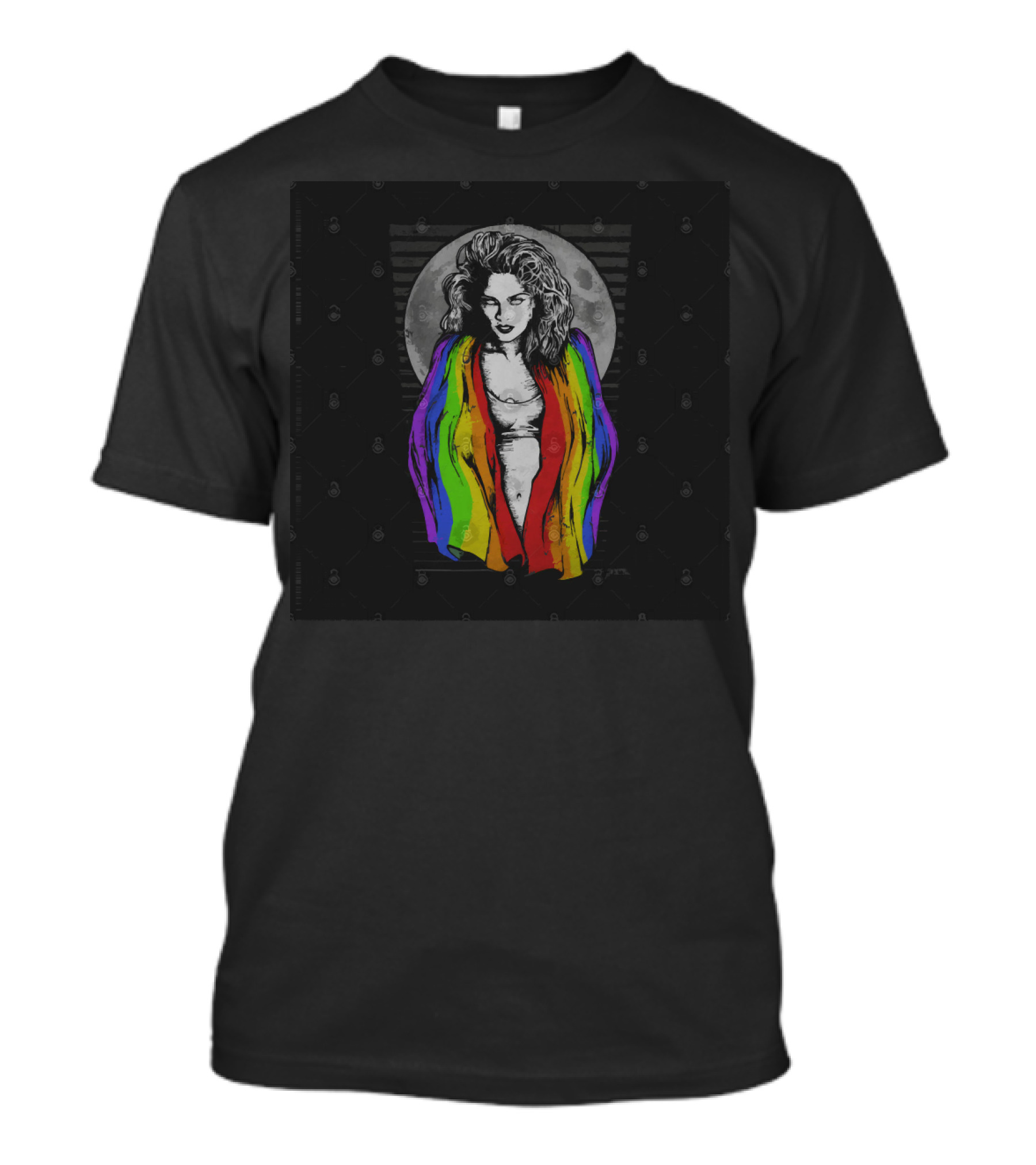 ROCK YOUR PRIDE Rainbow Moon Fashion T-Shirt