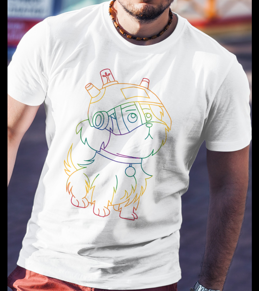 Rainbow Snowball Rick And Morty Pupper AI Helmet T-Shirt