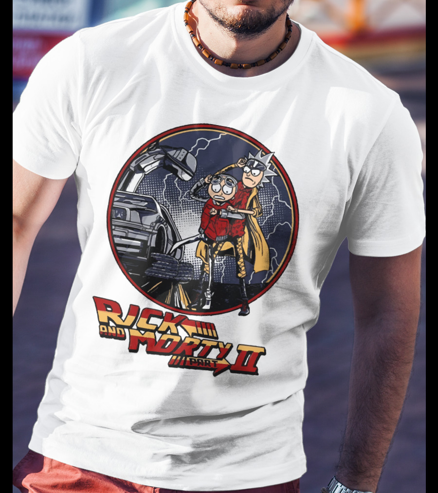 Rick And Morty Part II Back To The Future T-Shirt
