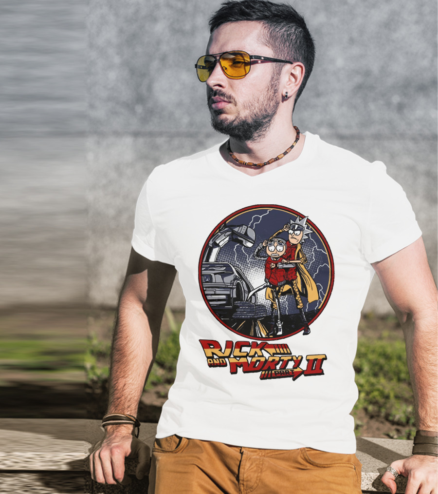 Rick And Morty Part II Back To The Future T-Shirt