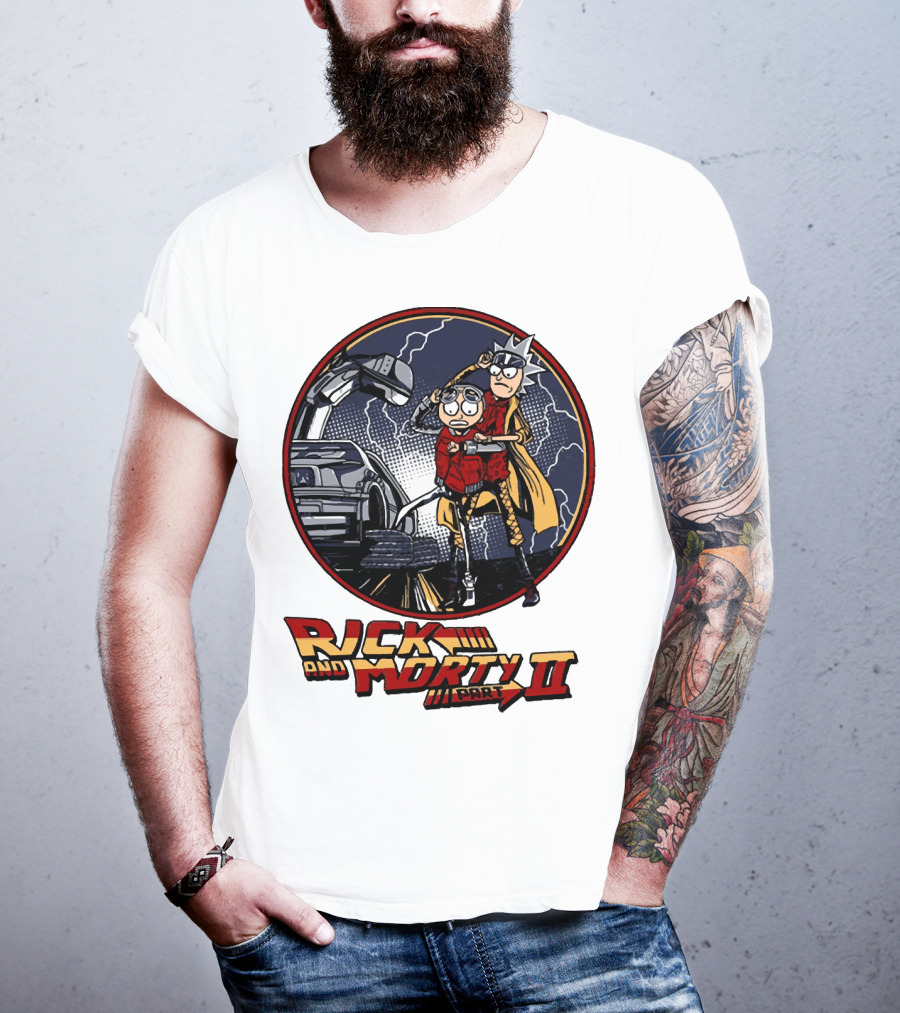 Rick And Morty Part II Back To The Future T-Shirt