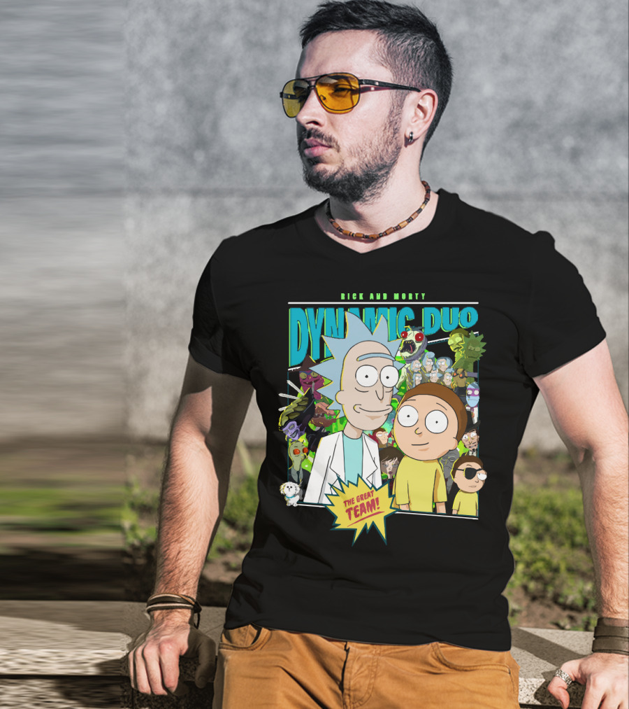 Rick And Morty Dynamic Duo The Great Team T-Shirt
