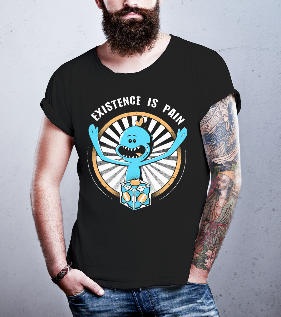 Existence Is Pain Mr. Meeseeks Rick And Morty Cube T-Shirt