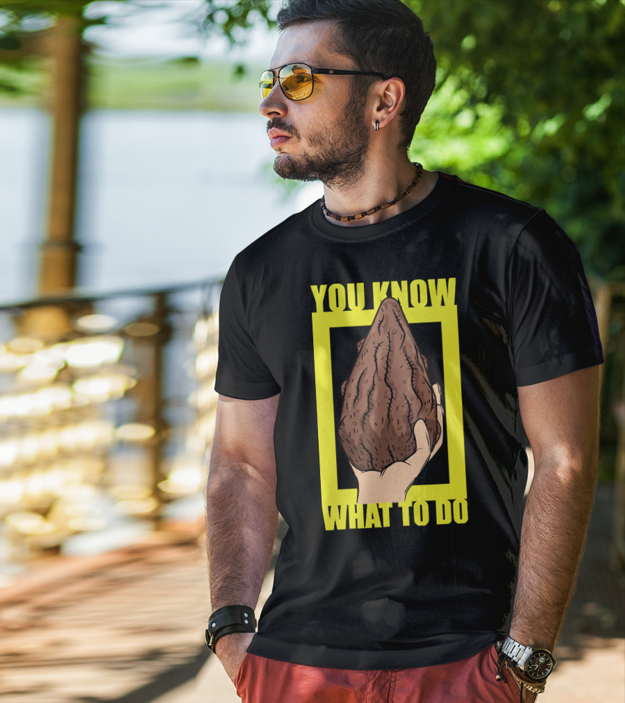 Morty Mega Seeds You Know What To Do Hand Holding Brown Seed T-Shirt
