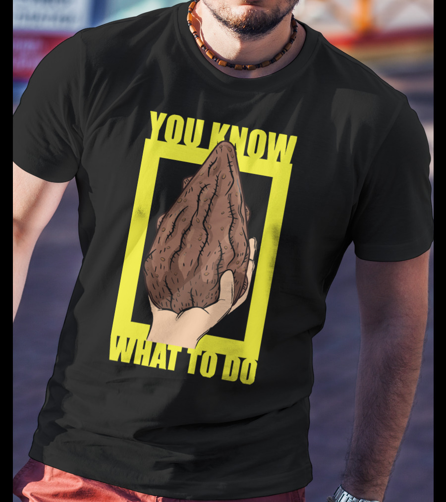 Morty Mega Seeds You Know What To Do Hand Holding Brown Seed T-Shirt