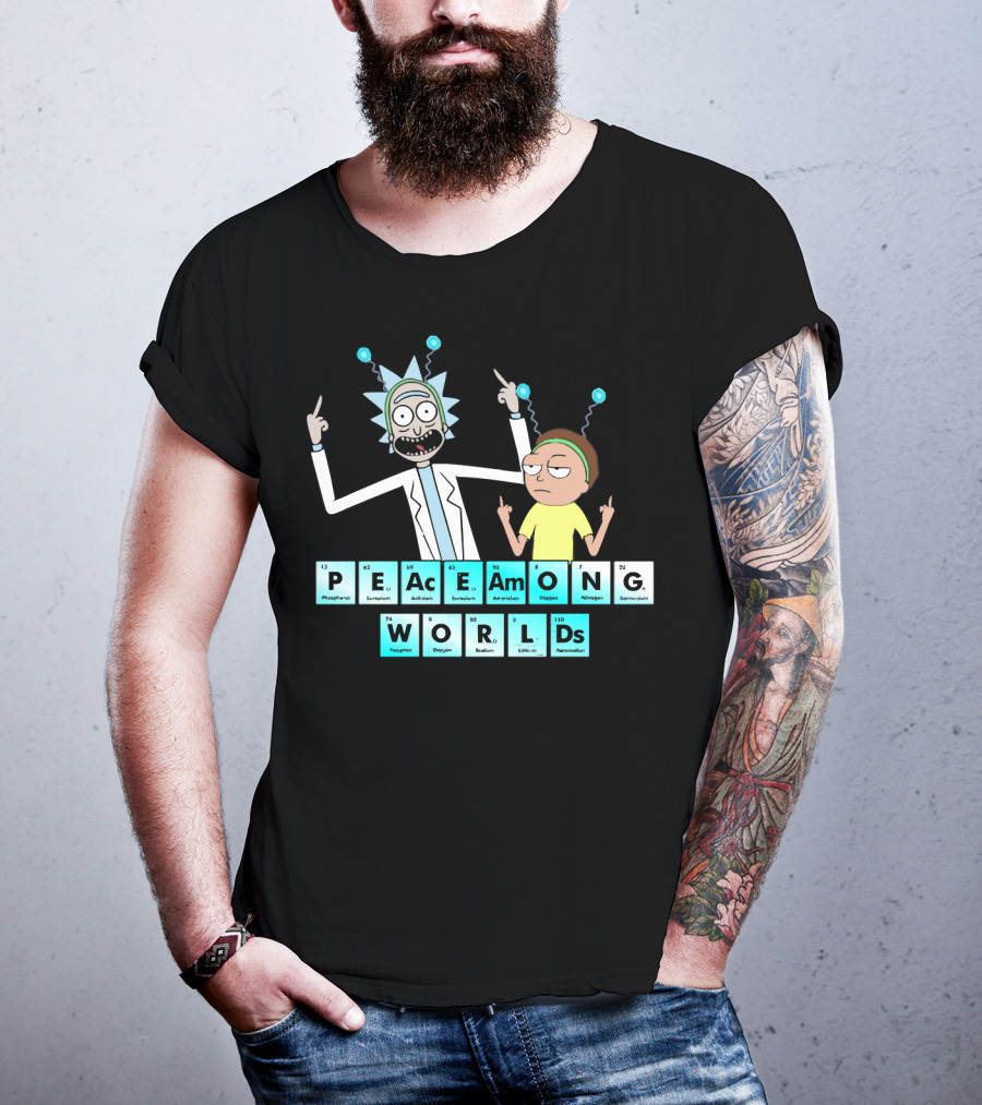 Peace Among Worlds Periodic Table Rick And Morty T-Shirt