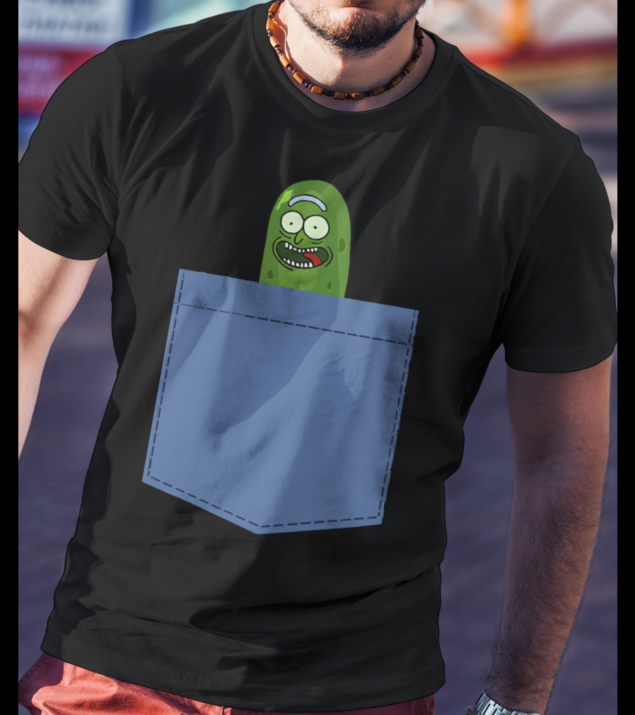 Pickle Rick Pocket Adventure T-Shirt