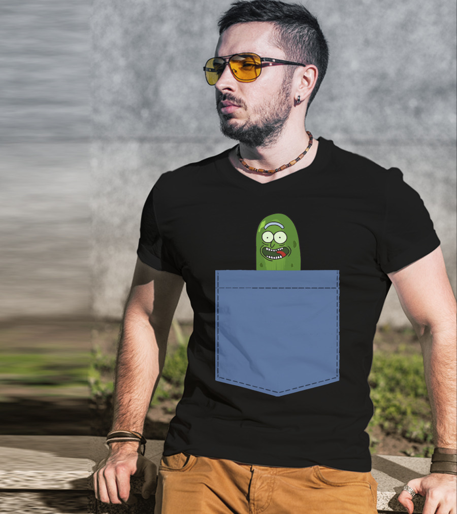 Pickle Rick Pocket Adventure T-Shirt