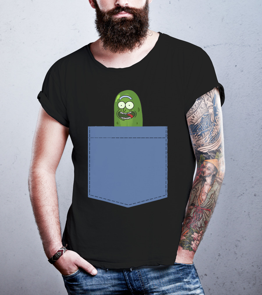 Pickle Rick Pocket Adventure T-Shirt