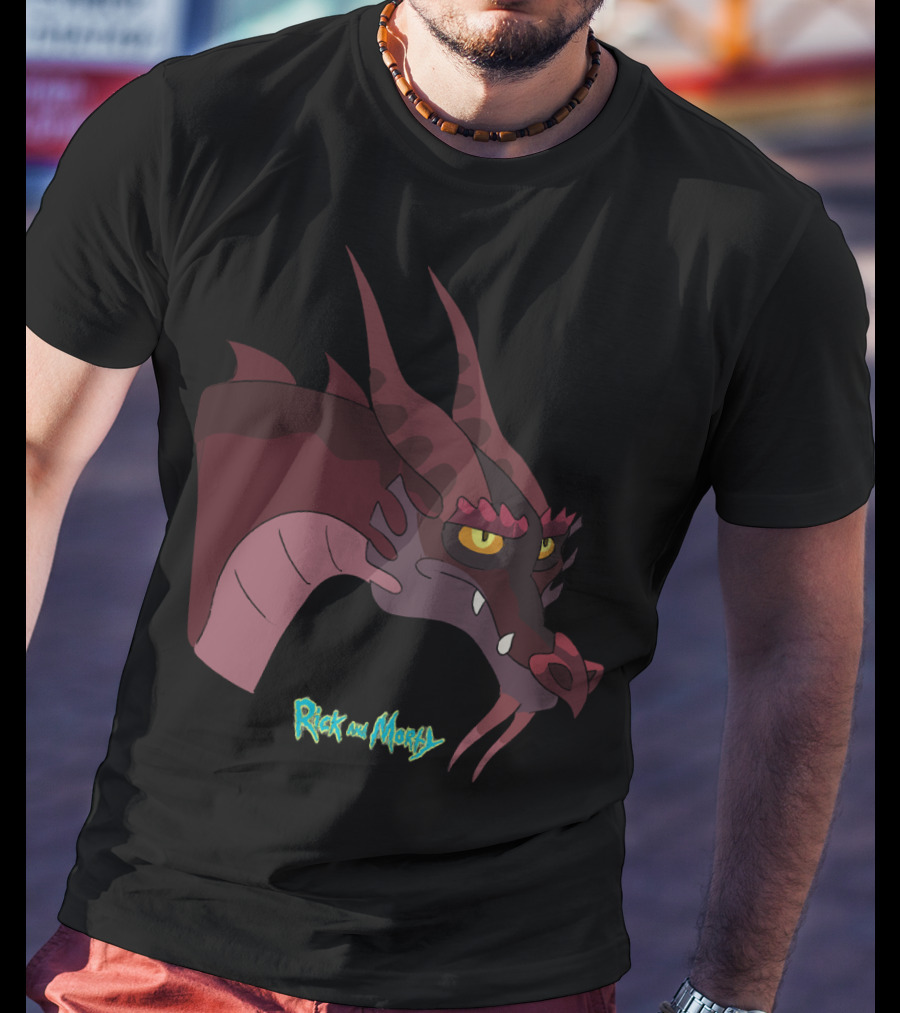 Rick And Morty Dragon Head T-Shirt