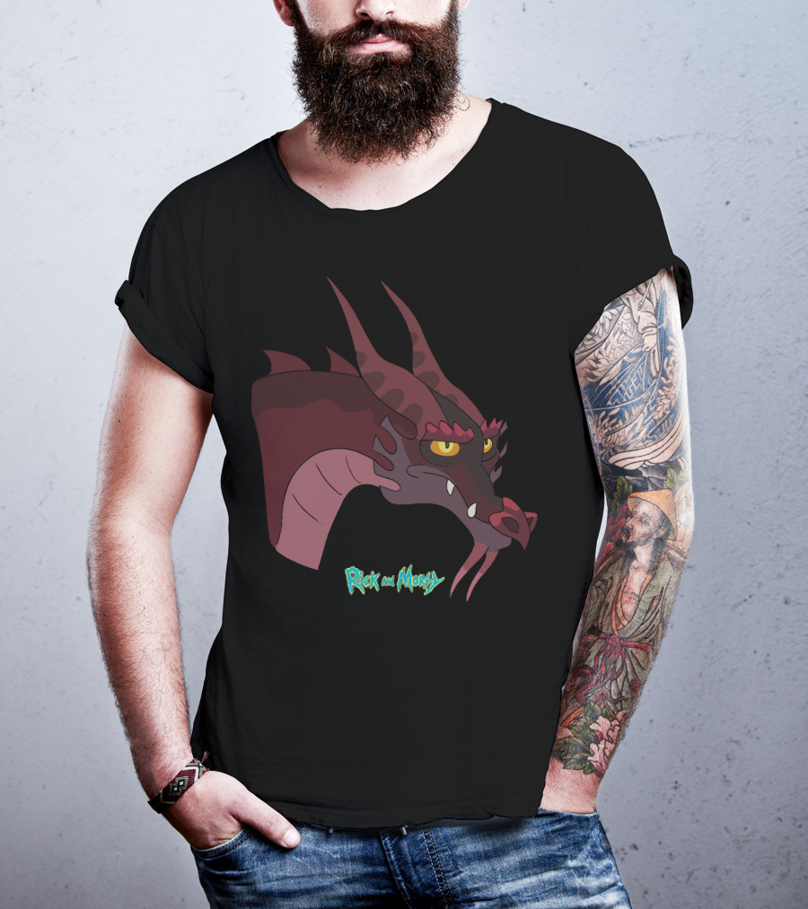 Rick And Morty Dragon Head T-Shirt