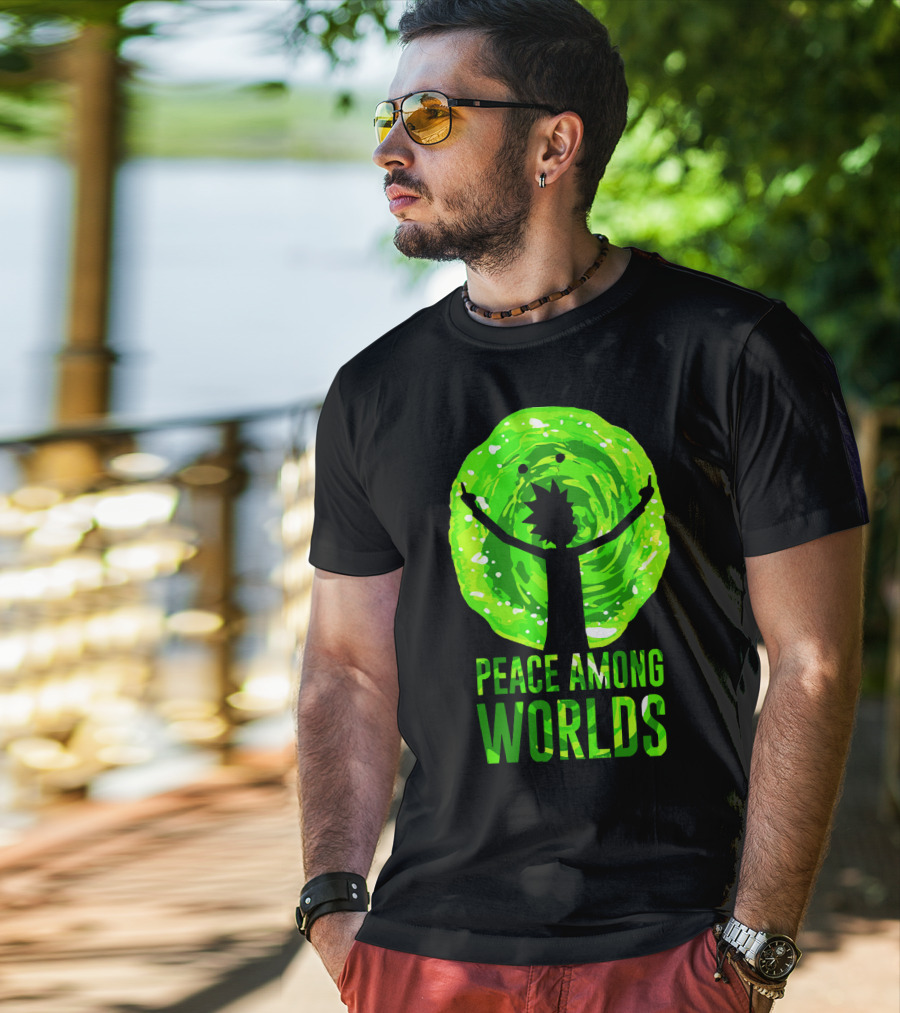 Rick And Morty Peace Among Worlds Portal T-Shirt