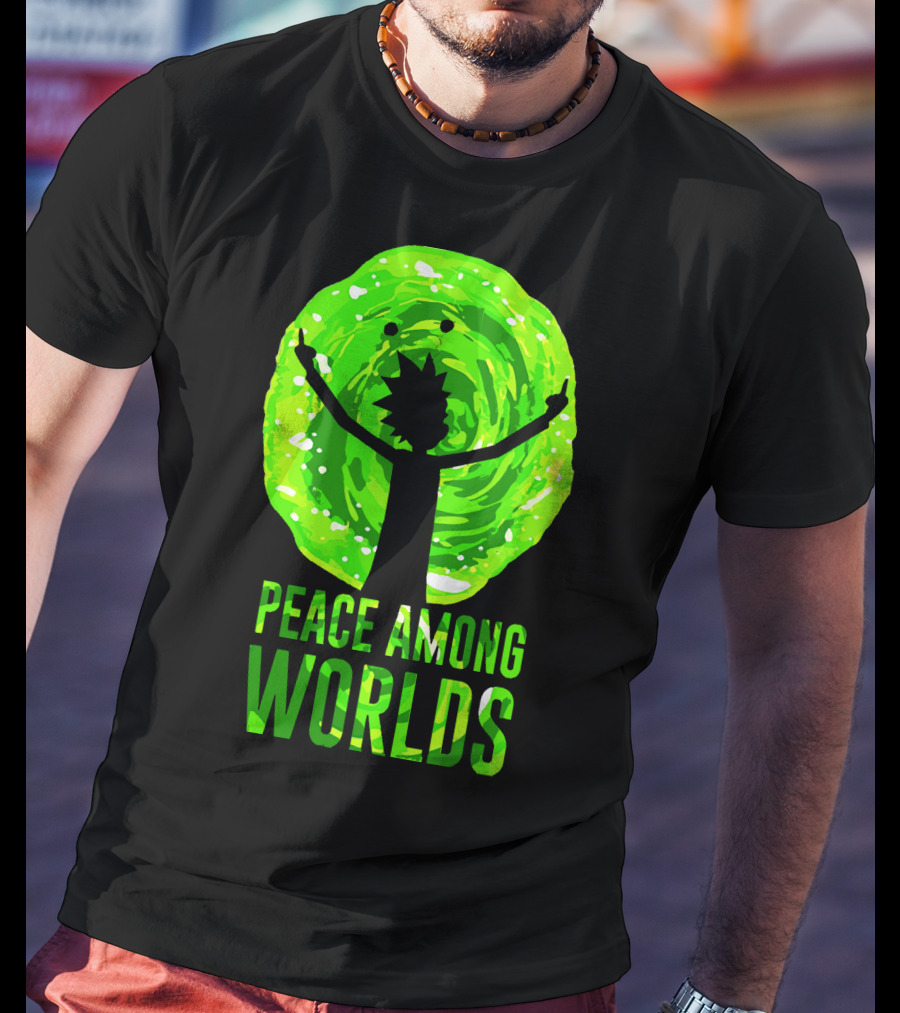Rick And Morty Peace Among Worlds Portal T-Shirt