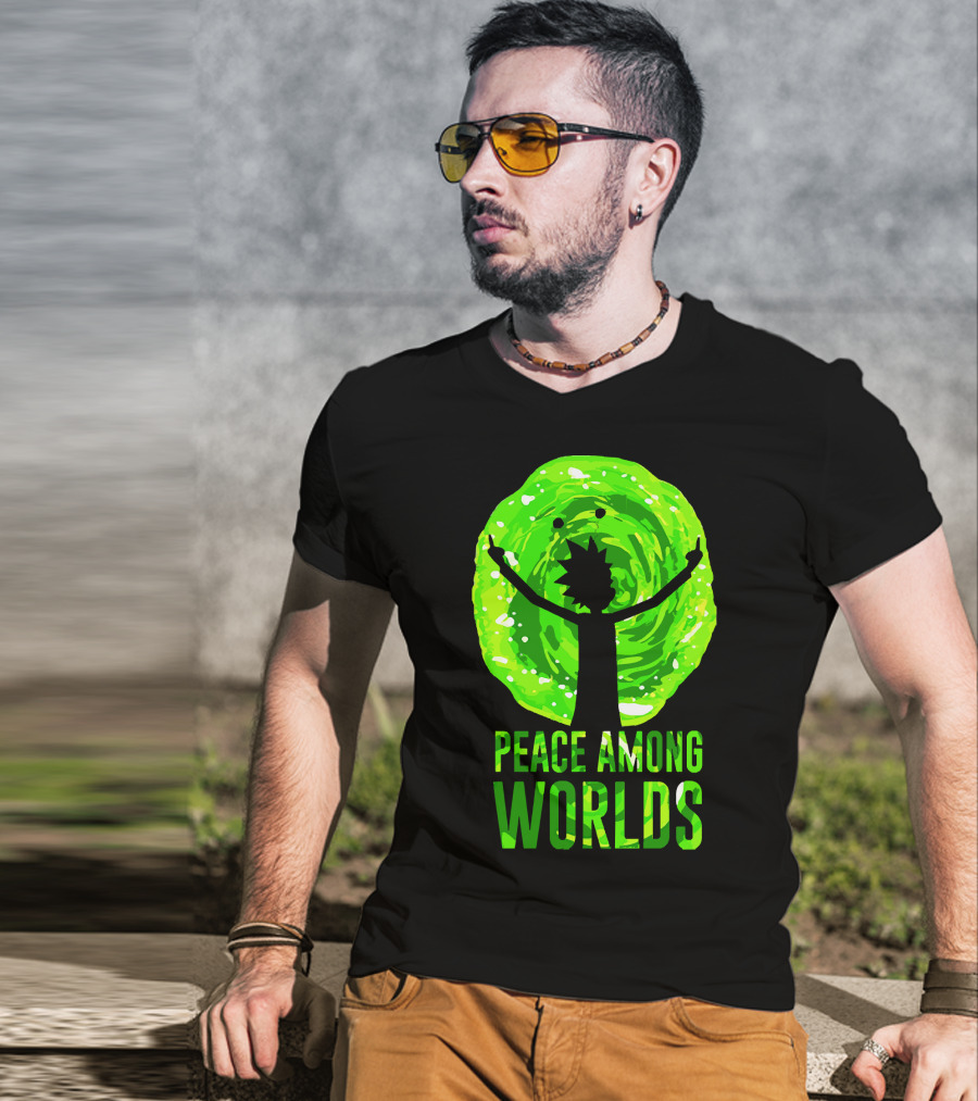 Rick And Morty Peace Among Worlds Portal T-Shirt