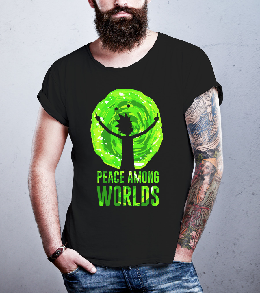 Rick And Morty Peace Among Worlds Portal T-Shirt
