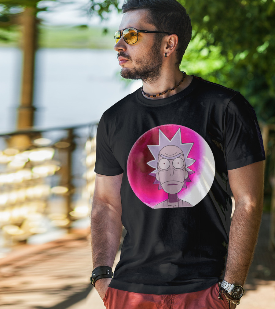 Samurai Rick Anime Crossover Style Expression T-Shirt