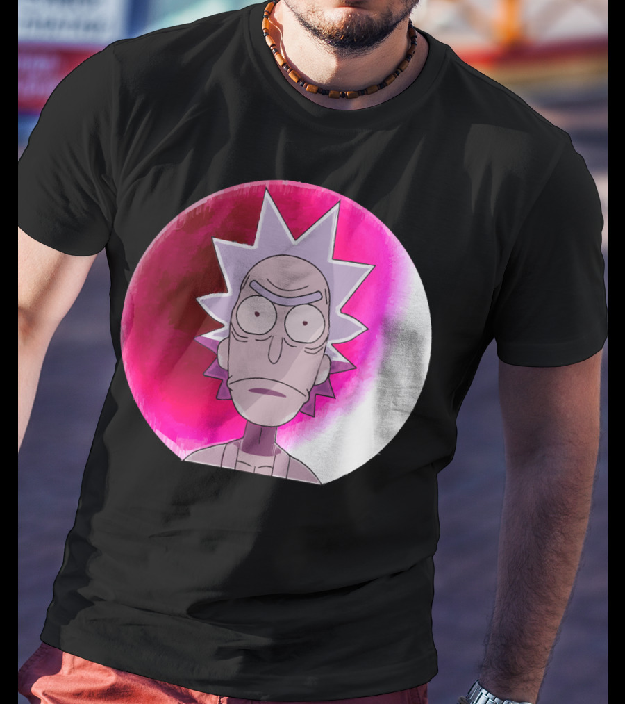 Samurai Rick Anime Crossover Style Expression T-Shirt