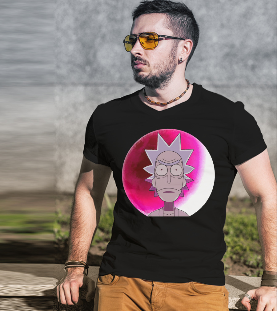 Samurai Rick Anime Crossover Style Expression T-Shirt