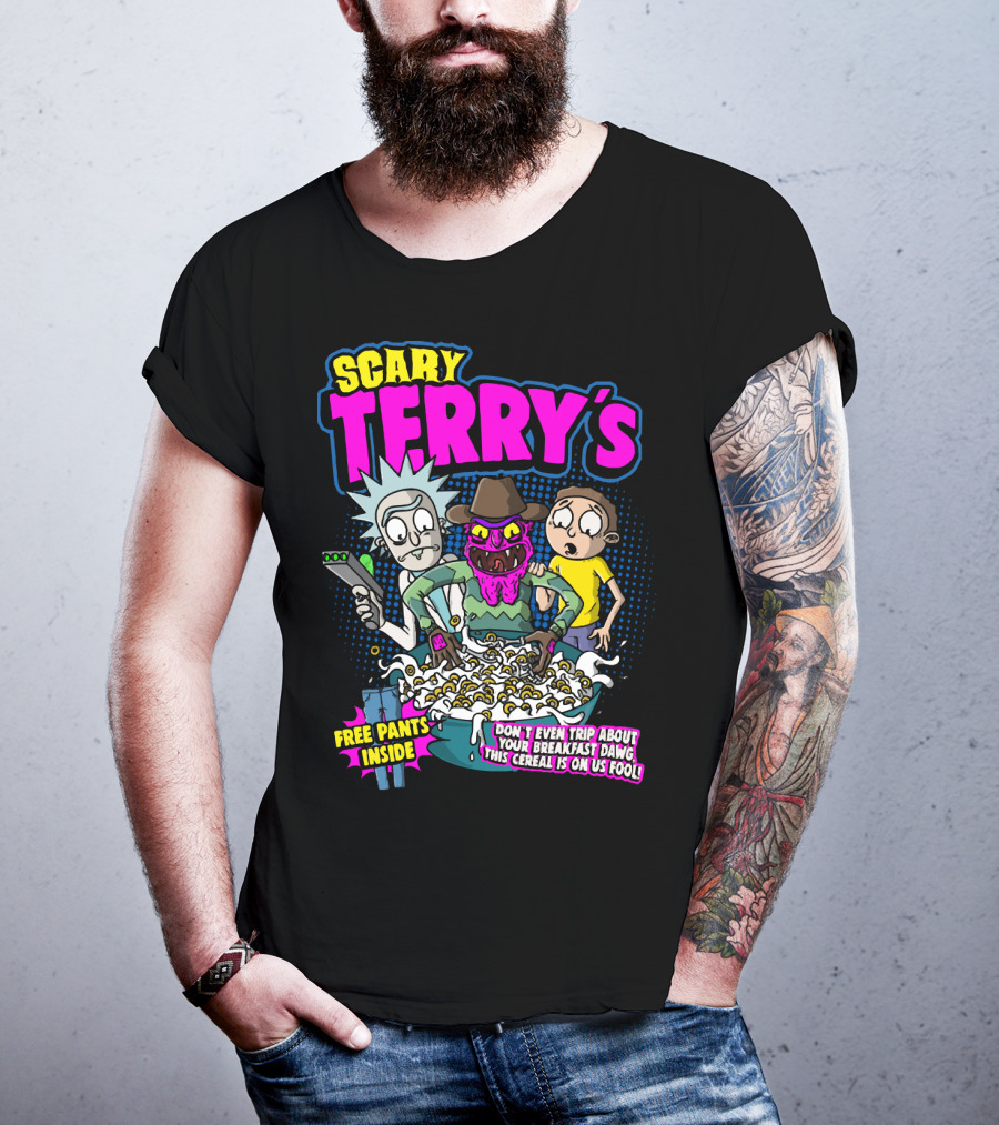 Scary Terry's Free Pants Inside Cereal Don't Even Trip About Your Breakfast Dawg This Cereal Is On Us Fool T-Shirt