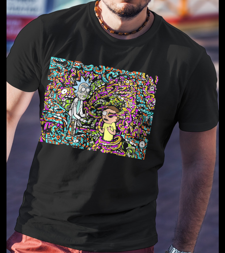 Rick And Morty Show Me What You Got Psychedelic Labyrinth T-Shirt