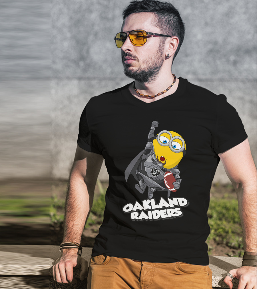 Oakland Raiders Minion Football Player T-Shirt