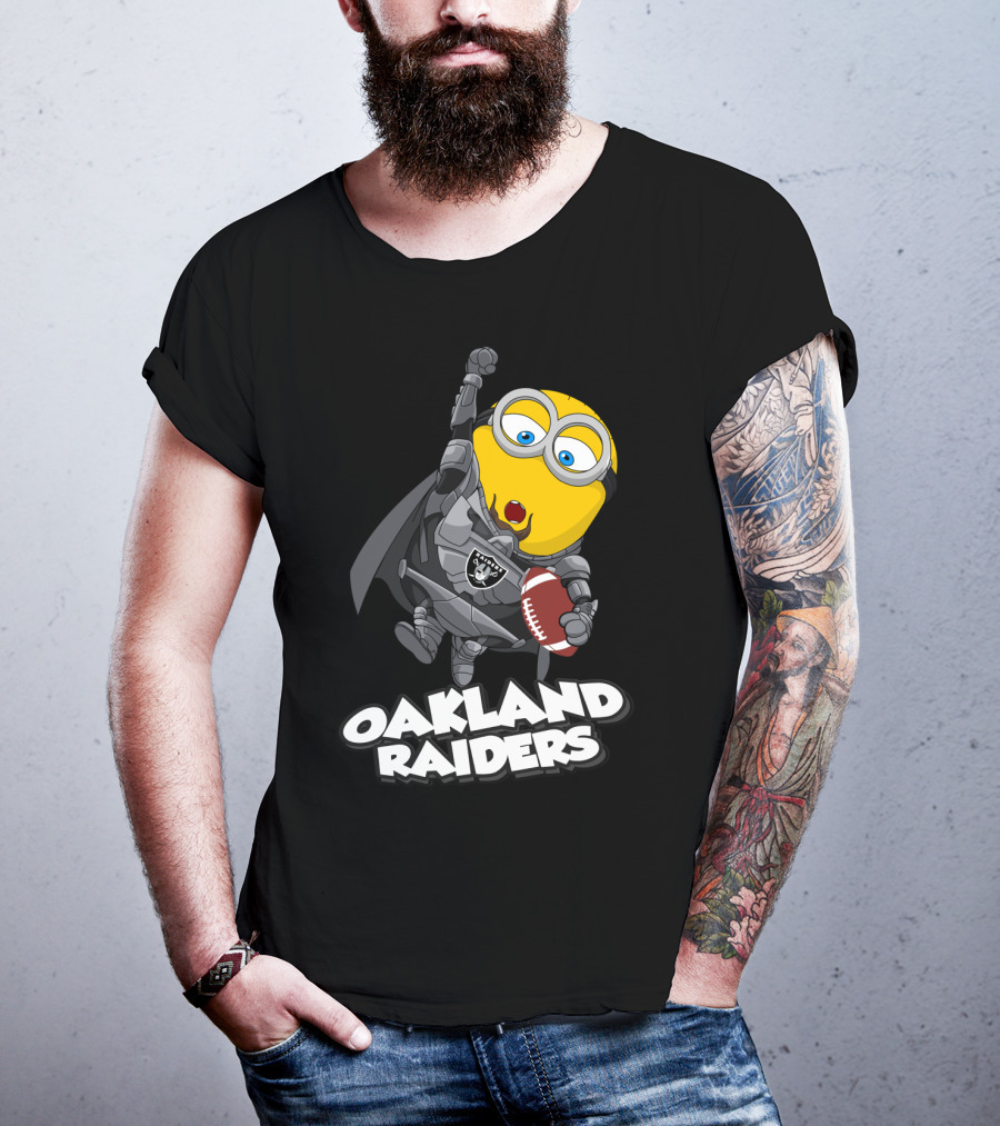 Oakland Raiders Minion Football Player T-Shirt