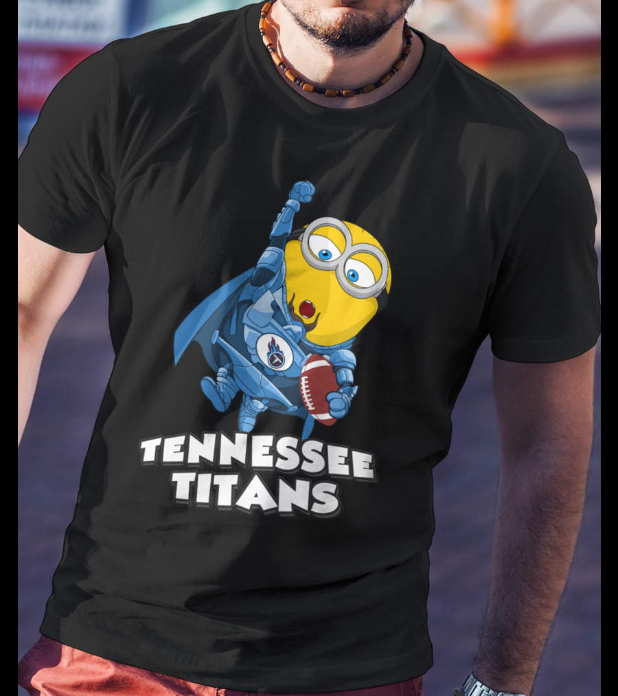 Tennessee Titans Minion Football Fan Burst T-Shirt