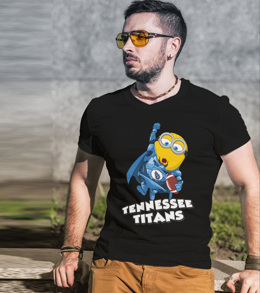 Tennessee Titans Minion Football Fan Burst T-Shirt