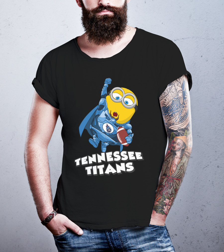 Tennessee Titans Minion Football Fan Burst T-Shirt