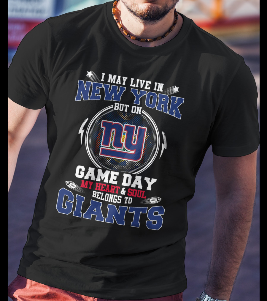 New York Giants My Heart And Soul Game Day T-Shirt