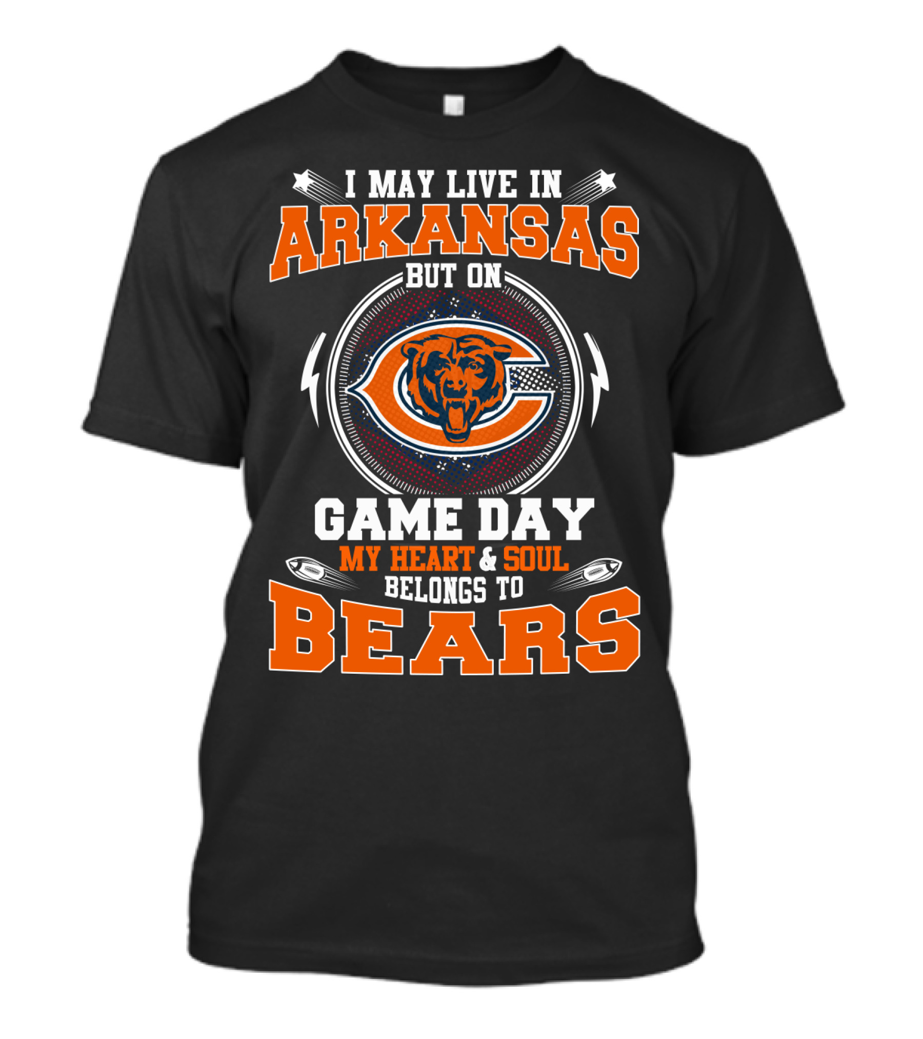 Arkansas Heart And Soul On Game Day Belongs To Bears T-Shirt
