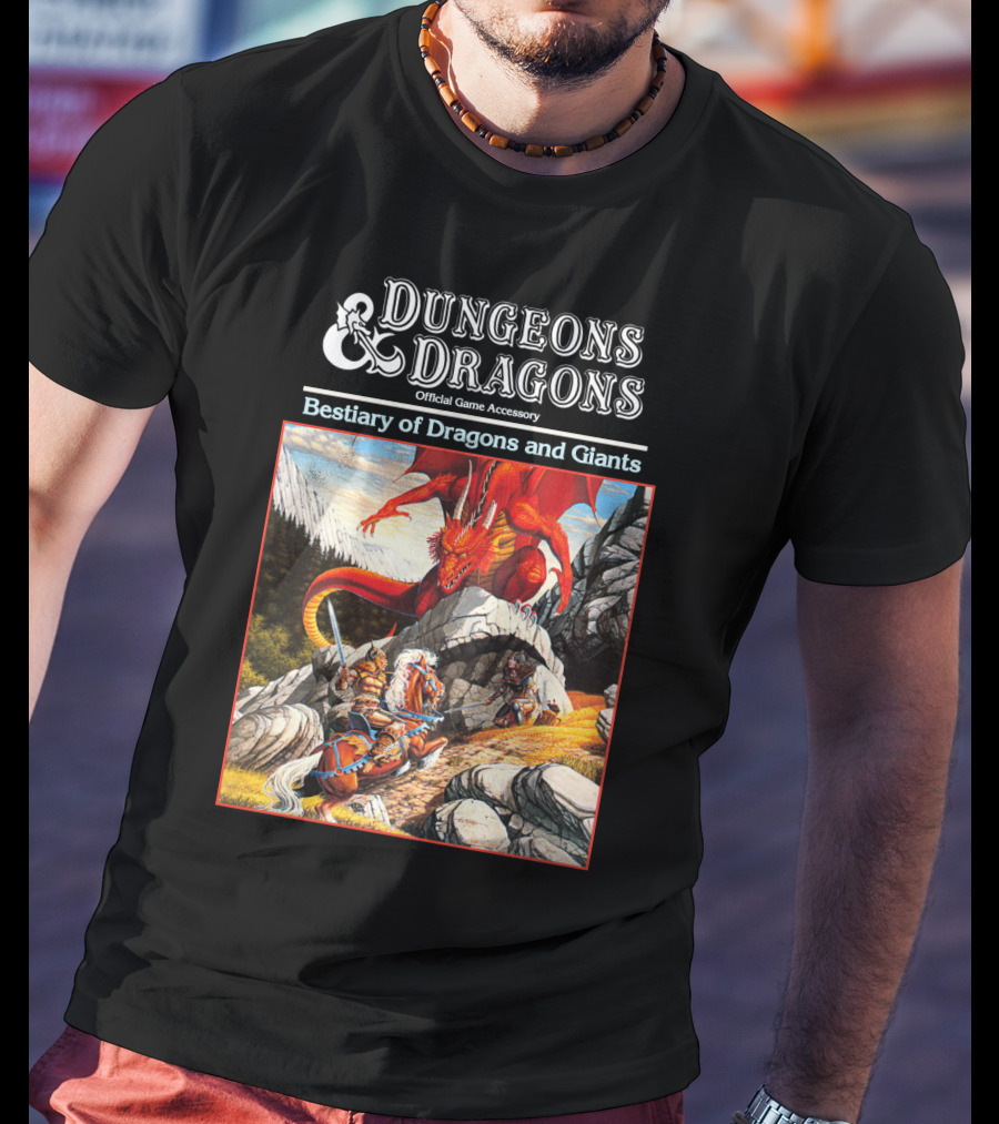 Dungeons And Dragons Bestiary Of Dragons And Giants Official Game Accessory T-Shirt