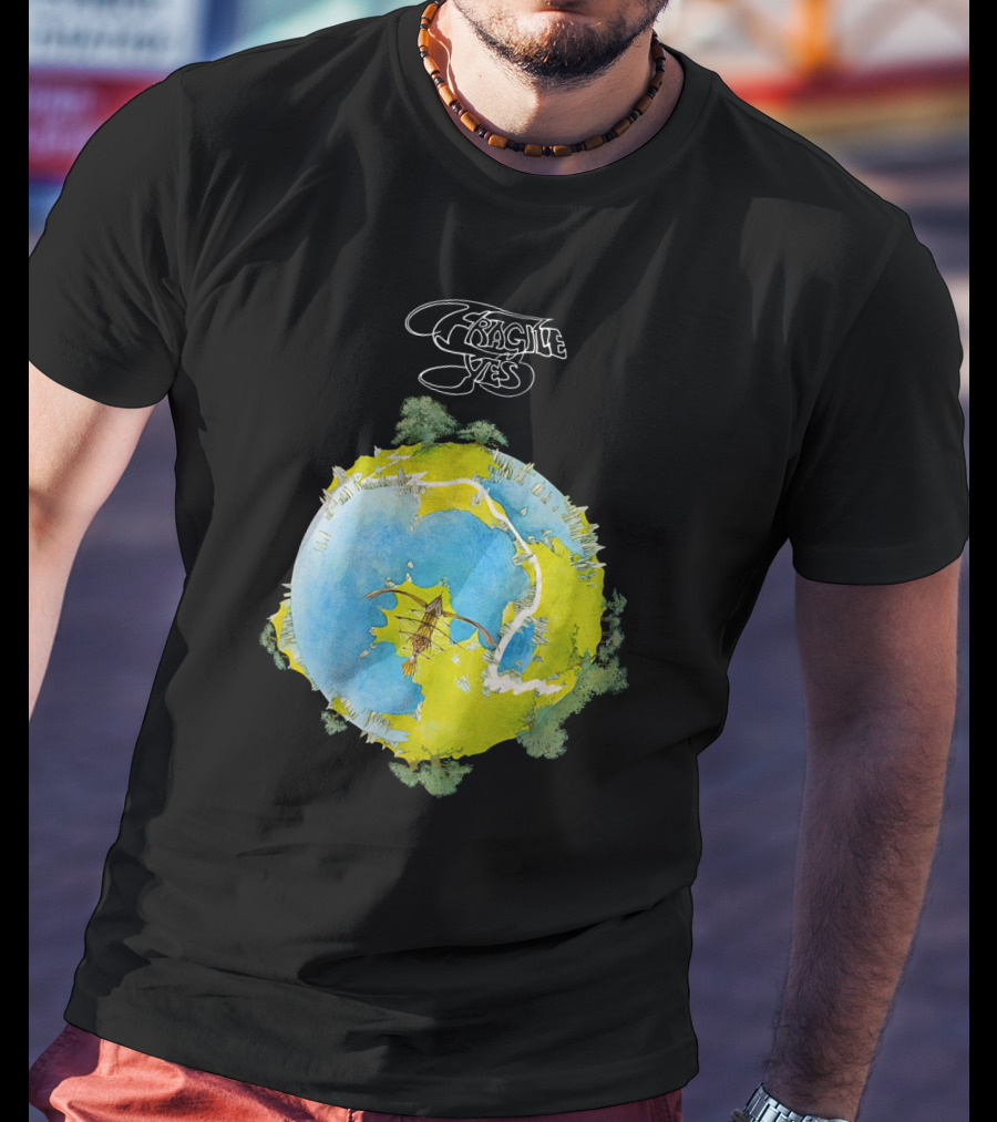 Fragile Yes Planet Cover T-Shirt
