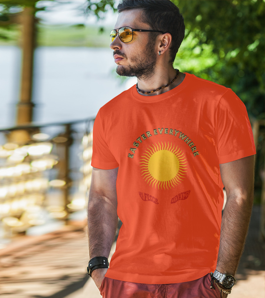 Easter Everywhere 13th Floor Elevators Sunburst Iconic Psychedelic Motif T-Shirt