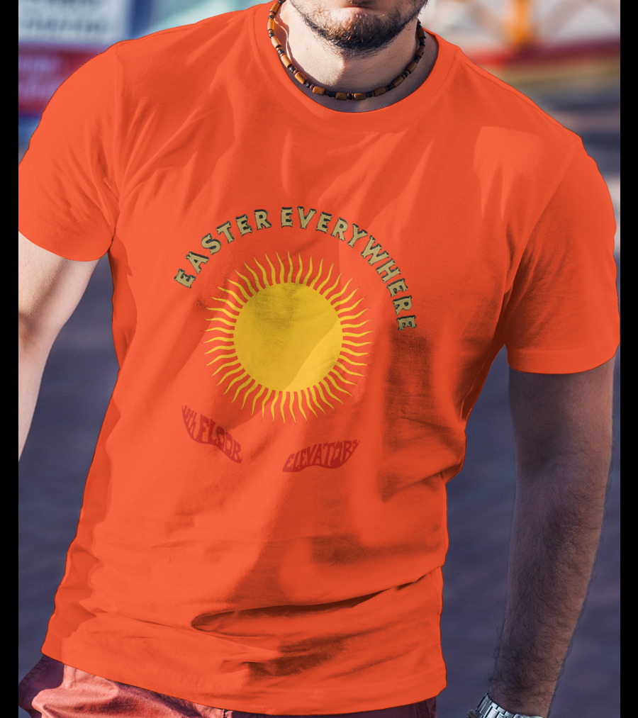 Easter Everywhere 13th Floor Elevators Sunburst Iconic Psychedelic Motif T-Shirt