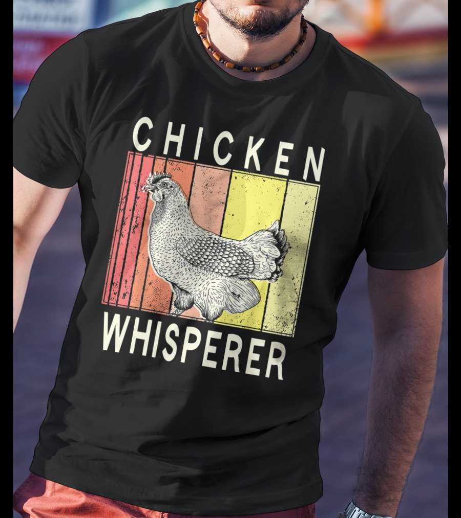 Chicken Whisperer Vintage Illustration For Chicken Farmer Enthusiasts T-Shirt