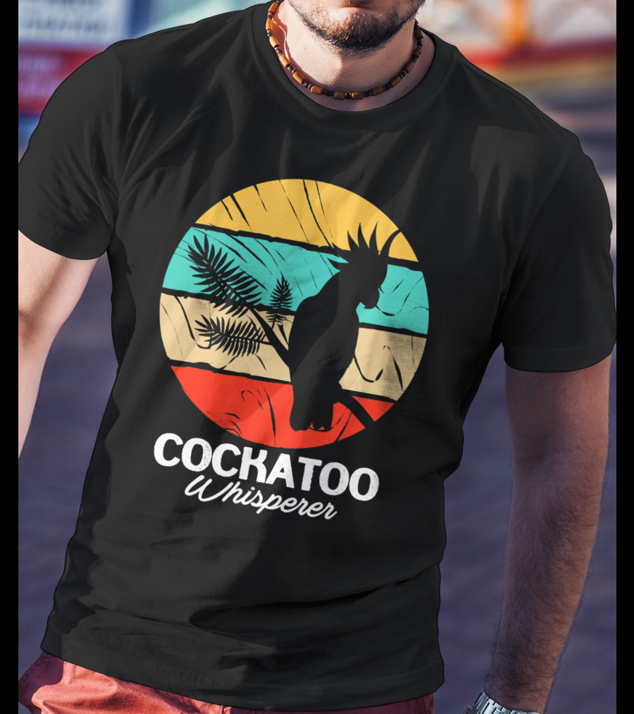 Cockatoo Whisperer Vintage Sunset Cockatiel T-Shirt