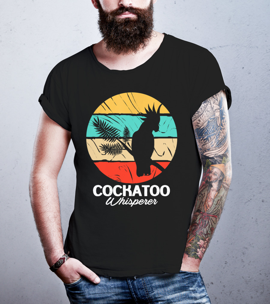 Cockatoo Whisperer Vintage Sunset Cockatiel T-Shirt