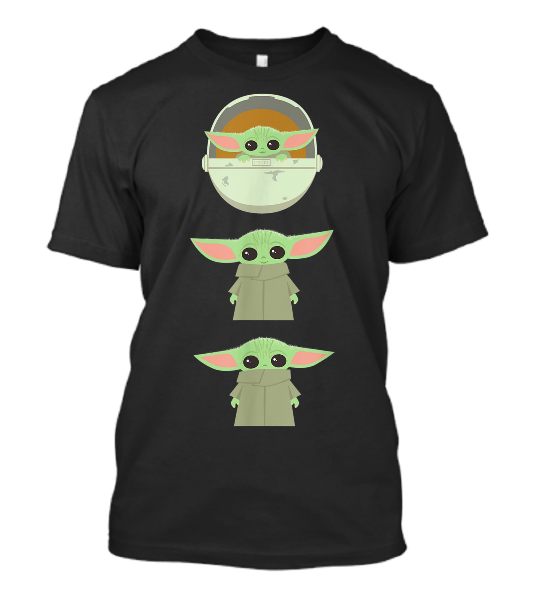 The Child Floating Pod Cartoon Characters T-Shirt
